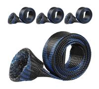 Protective Mesh Rod Cover, Heavy Duty Elastic Protective Stocking for Storage Tools for Travelling Beach Lake Garage Pier River Kayak Boat Deck Surf and Shore, Blue Black, Fare riferimento alla