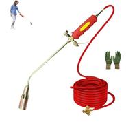 Protective Method New Propane Torch Weed Burner Kit, 2025 New Propane Torch Weed Burner Kit, Heavy-Duty Outdoor Flame Torches for Weeding, Roof Asphalt, Snow (Torch with 1.2m Tube)