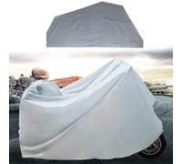 Protective Motorcycle Cover for Outdoor Use, Waterproof and Dustproof PEVA Material, Sunproof Design with High Temperature Resistance and Scratch Protection (L)