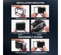 Protective Mounting Frame Metal Rabbits Cage Suitable For 360 GO 3S Metal Bezels Protective Bezels Protective Case Bracket