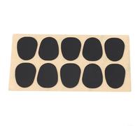 Protective Mouthpiece For Pads 10 Pcs for Saxophone and Clarinet, Silicone Design for Comfortable Playing (Black Sax 0.5mm)