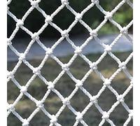 Protective Nylon Cargo Net - 4x8m (13x26ft) White Safety Net for Balcony Climbing and Fencing - Mesh Rope for Enhanced Security and Versatility
