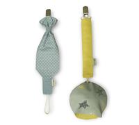 Protective Pacifier Clip & Holder - Handmade, Ultra Durable with Case, 2-Pack, 100% Cotton - Safe & Stylish Baby Essential