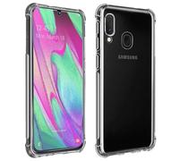 Protective pack for Galaxy A40 Flexible cover + 9H tempered glass film