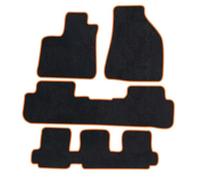 Protective pad Car Floor Mats Waterproof Floor Mats Carpet Non-slip Floor Mats For Toyota For Highlander (U5) 2015 And Later Models(Orange)