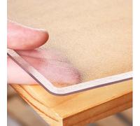 Protective PVC Desk Mat Waterproof Table Cover 1.5mm Ideal for Dining Tables & Desks Satin Finish Large Size 23.62x62.99in (60x160cm)