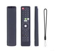 Protective Remote Case for Fire TV 4K New Remote 2021 - Thickened Silicone Sleeve, Anti-Drop Design, Luminous Colours Available, Easy Clean for surface(Black)