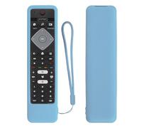 Protective Remote Control Cover for Philips TV 43PUS7354/12 50PUS7354/12 55PUS7504/12 65PUS8204/12 58PUS7304/12 Remote Control, Durable and Washable - Glow Blue
