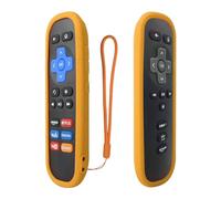 Protective Remote Cover for Roku Box/Now TV Box Remote Control, Basketball Texture Remote Case Washable, Shockproof, Anti-Lost with Strap - Orange (Please See Figure 2 Before Placing an Order)