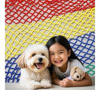 Protective Rope Nets for Playgrounds,High Strength Climbing Polyester Net,Balconies,Cargo,Tennis Courts,Draw Bridges,Kids Monkey Bar,Pet Enclosures,Boat Safety Lifeline Netting Width:55.76ft(17m)