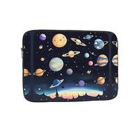 Protective Saturn Jupiter Earth Laptop Case 10 inch with Polyester Foam Filling Layer for Business Travel, Office