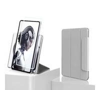 Protective Set for Redmagic 3 pro, Tablet Protective Case for RedMagic Gaming Tablet 3Pro, Magnetic Adsorption, Including One Piece of High - Definition Tempered Glass Screen Protector (Gray)