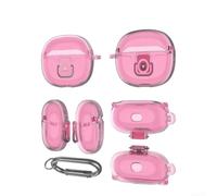 Protective Shell for SHOKZ OpenDots ONE Earbuds - Soft Silicone Skin Case Anti-Scratch Full Protection - Lightweight Daily Use 7.7x5.4cm(Transparent Pink)