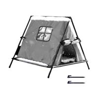 Protective Shelter for Stray Cats, for Animals in Cold Weather Conditions, Triangular Cat House for Outdoor Use and Kittens - For Garage, Barn, Patio, Balcony, Garden, Park, Residential Area