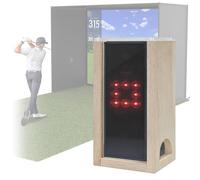 Protective Shield for Square Golf Launch Monitor, Golf Launch Monitor Case, Golf Simulator Enclosure, Portable Golf Tee Monitor Protective Case, Suitable for Indoor and Outdoor Use