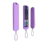 Protective Silicone Case for Alexa Voice Remote for 3rd Generation - Luminous Night Finder Remote Cover Shock Resistant Non-Slip Grip Washable Soft Shell(Purple)