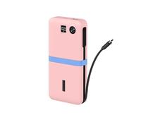 Protective Silicone Case for Anker 20000 mAh 87W A1383 Power Bank,Silicone Cover Sleeve Soft Shell with Lanyard for Anker 20000 mAh 87W A1383 Power Bank (pink)