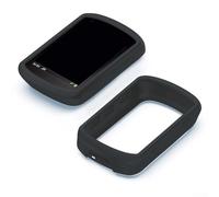 Protective Silicone Case with Tempered Film Screen Cover Compatible with For Garmin Edge 540/840 Bike Computers (black)