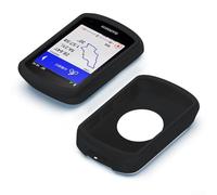 Protective silicone cover for Garmin Edge 540 840 bicycle computer with tempered film, shields device screen and body from damage (A)