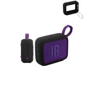 Protective Silicone Cover for JBL Go 4 Portable Bluetooth Speakers - Shockproof, Dustproof, and Waterproof for Worry-Free Use Anywhere,Black