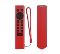 Protective Silicone Cover for NVIDIA Shield TV Pro/4K HDR Remote Controller - Washable Anti-Lost Case With Loop - Red