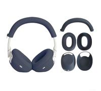 Protective Silicone Cover for Sony WH 1000XM6 3in1 Design for Enhanced Style and Daily Protection (Black)