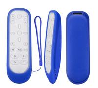 Protective Silicone Remote Case for Playstation 5 Media Remote Control, Protective Cover for PS5 Controller, Shockproof Washable Cover with Loop-Blue