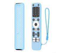 Protective Silicone Remote Case, Lightweight & Shockproof Controller Sleeve Anti-slip with Lanyard for Homatics Box R Plus Remote(Night Blue)