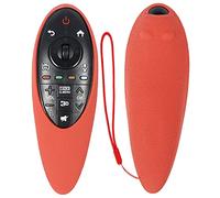 Protective Silicone Remote Cover for LG Smart Remote Control AN-MR500 AN-MR500G MBM63935937, Remote Case Washable, Shockproof, Skin-Friendly, Anti-Lost with Loop (Red)