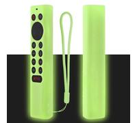 Protective Silicone Remote Cover for NVIDIA Shield TV Pro/4K HDR Remote Controller Washable Anti-Lost Remote Case with Remote Loop-Glow Green