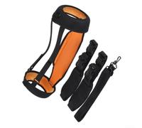 Protective Sleeve Bag for JBL for boombox 3 with 3 Straps | Fabric Crossbody Case with Airflow Design for Travel Outdoor Festival Use Hands-Free Carry Black Orange