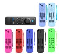 Protective Sleeve for Fire TV Stick 4K（2nd Gen） Remote Controls Silicone Protective Case Simple Dustproof Cover with Lanyard (Red)