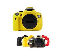 Protective Soft Silicone Yellow Camera Case Armor Skin Body Cover Protector for Canon EOS 600D / EOS Rebel T3i / EOS Kiss X5 Digital Camera DSLR