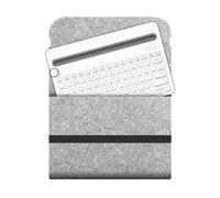 Protective Storage Bag for Logitech K480 Keyboard, Felt Travel Case with Full Cover Design, Anti-Shock Dustproof Organizer for Wireless Keyboard Accessories (Light Gray)