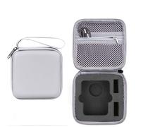 Protective Storage Case for DJI OSMO 360 Camera, Mini Compact Travel Bag with EVA Lining & Mesh Organizer Compartment, Shockproof Water-Resistant Portable Carrier (PU Grey)