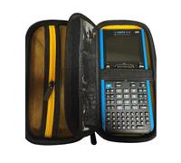 Protective Storage Case for TI-84 Plus CE, TI-Nspire CX II CAS, HP Prime Graphing Calculators, Black/Yellow
