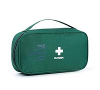 Protective Storage Emergency Bag, Medical First Aid Kit, Portable Outdoor Medical Drug Storage Bag, Suitable For Home, Camping, Truck, Sports And Outdoor Emergencies(Dark green,9.1x5.3x2.8in)