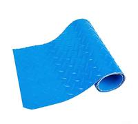 Protective Swimming Pool Ladder Mat Non-Slip Rubber Step Pad Liner Wavy Design for In-Ground Pools Blue(60 * 23cm)