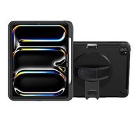 Protective Tablet Case - CTA Protective Case with Build in 360° Rotatable Grip Kickstand for iPad Pro 13-inch (2024) - Black - (PAD-PCGKPRO13)