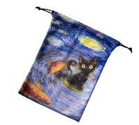Protective Tarot Card Pouch Bag - Soft Drawstring Storage Holder, Compact Tarot Deck Case with Secure Closure, Fabric Dice Jewelry Pouch with Smooth Interior, Spiritual Accessory Organizer, Multicolor