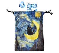 Protective Tarot Card Pouch Bag - Soft Drawstring Storage Holder, Compact Tarot Deck Case with Secure Closure, Fabric Dice Jewelry Pouch with Smooth Interior, Spiritual Accessory Organizer, Multicolor
