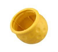 Protective Tow Ball Cover Cap 50mm Size for Trailer Hitch, Made from Resistant Soft PVC, Suitable for Semi Trailers, Trucks, and Cars (Yellow)