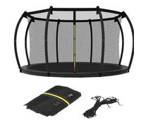 Protective Trampoline Net - Replacement for Straight Pole, Jumping Safety Grip Comfort Feature, Mesh Guard Balance Style, Outdoor Gear Compact Design, Yard Net for Garden, Patio, Play