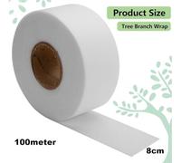 Protective Tree Bark Wrap With Breathable Material To Cover Damage And Support Healthy Growth Of Young Trees And Saplings(8cm*100m)