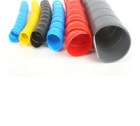 protective tubing, Wire Management Sleeve Flexible Spiral, Cable Wrap 2 Meters Multicolor 8mm to 40mm(Black,22mm Inside Diameter)
