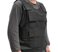 Protective Vest, Adjustable Stab Proof Vest Men, Security Military, Black Tactical Stab Front Back, Armor Proof Concealed, 1 Pair Protective Gloves, Storage Bag