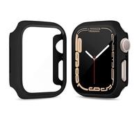 Protective Watch Case for Apple Watch Series 7/8/9 45mm, Lightweight Face Cover in Black, Midnight Blue and White, Black