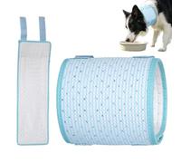 Protective wound cover for the dog's neck, adjustable collar bandage