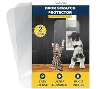 PROTECTO 2-Pack Ultra Durable Door Protector for Dogs - 45x30 cm Clear Cat Scratch Protector | Easy to Install Anti Scratch Door Guard for Dogs and Cats - Protection for Furniture, Walls and Windows
