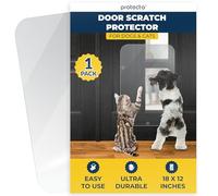 PROTECTO Ultra Durable Door Protector for Dogs - 45x30 cm Clear Cat Scratch Protector | Easy to Install Anti Scratch Door Guard for Dogs and Cats - Protection for Furniture, Walls and Windows